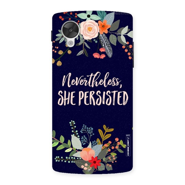 She Persisted Back Case for Google Nexsus 5