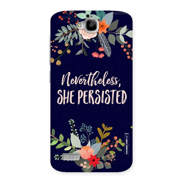 She Persisted Back Case for Honor Holly