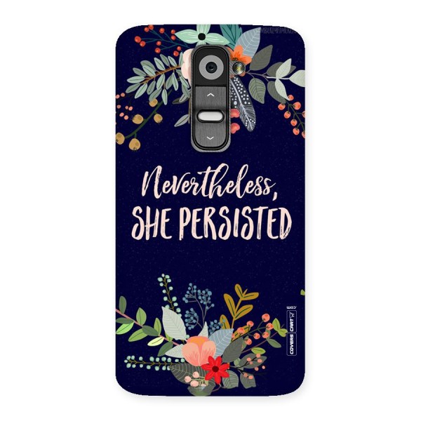 She Persisted Back Case for LG G2