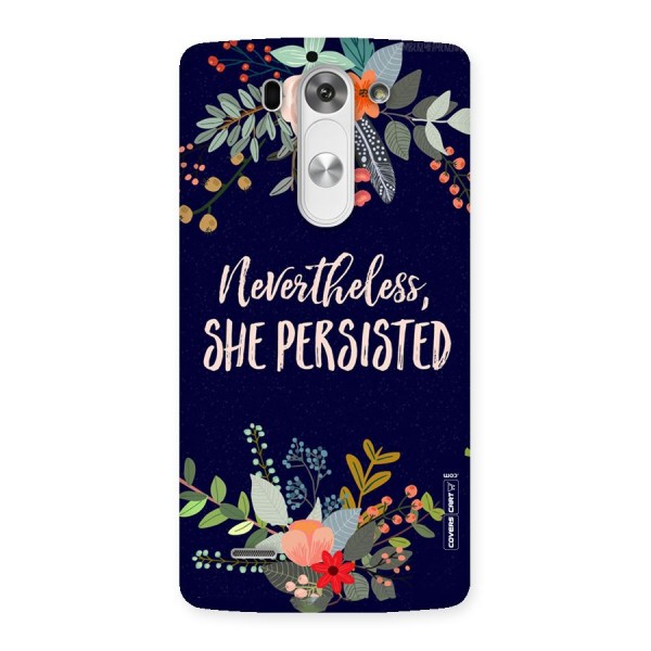 She Persisted Back Case for LG G3 Beat