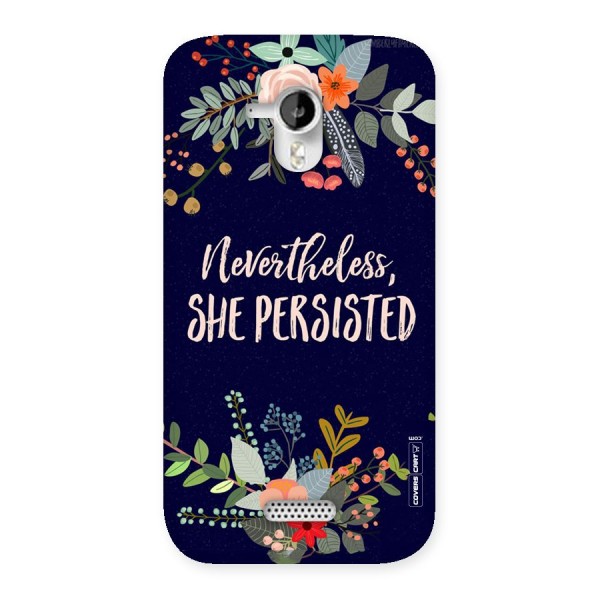 She Persisted Back Case for Micromax Canvas HD A116