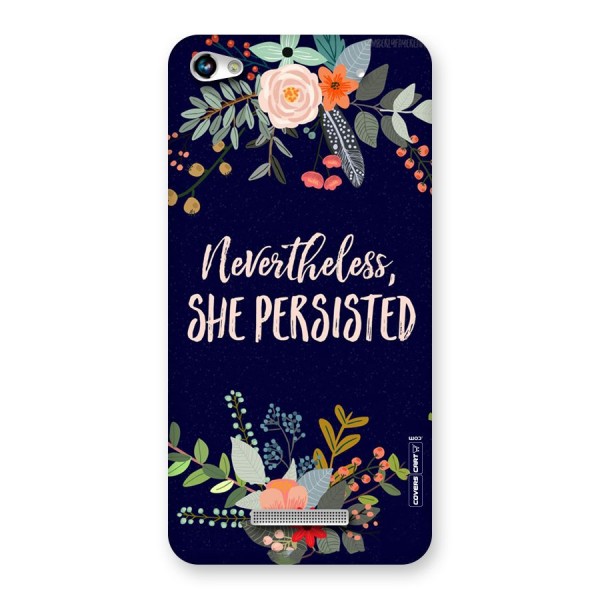 She Persisted Back Case for Micromax Hue 2