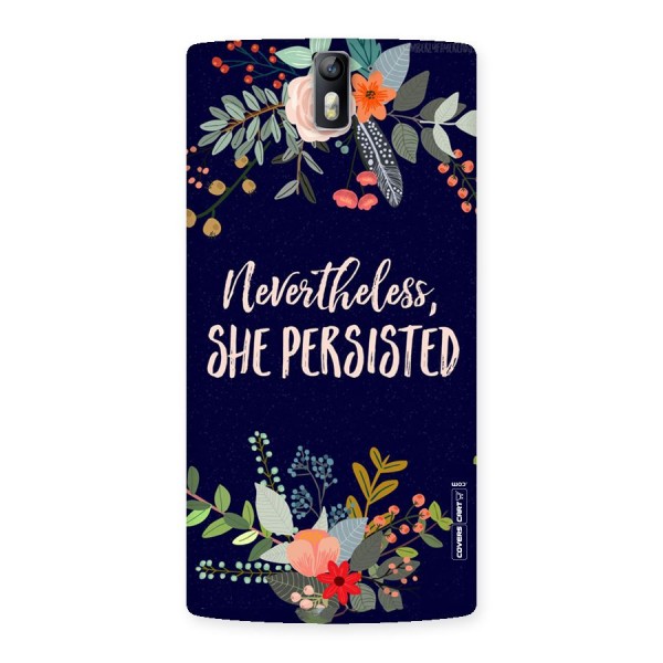 She Persisted Back Case for One Plus One