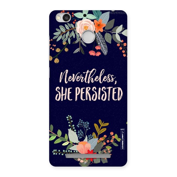 She Persisted Back Case for Redmi 3S Prime