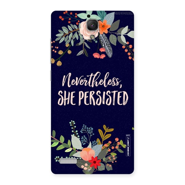 She Persisted Back Case for Redmi Note