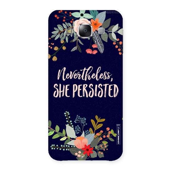 She Persisted Back Case for Samsung Galaxy E5