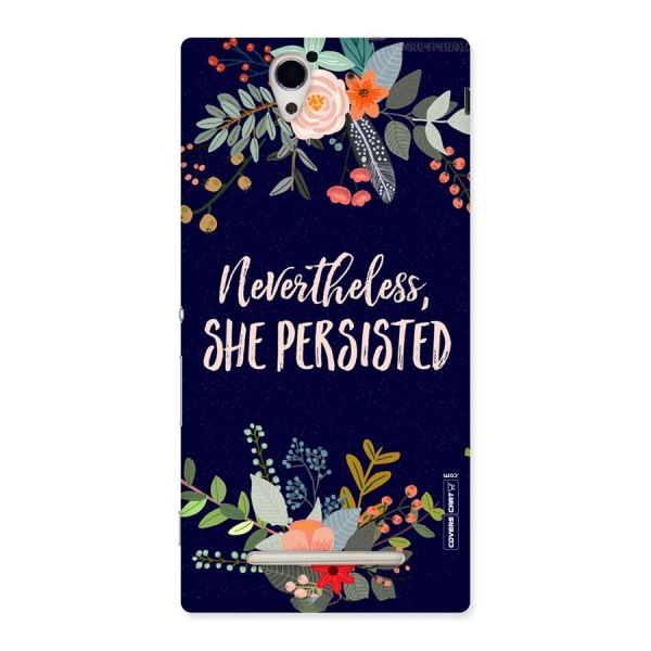 She Persisted Back Case for Sony Xperia C3