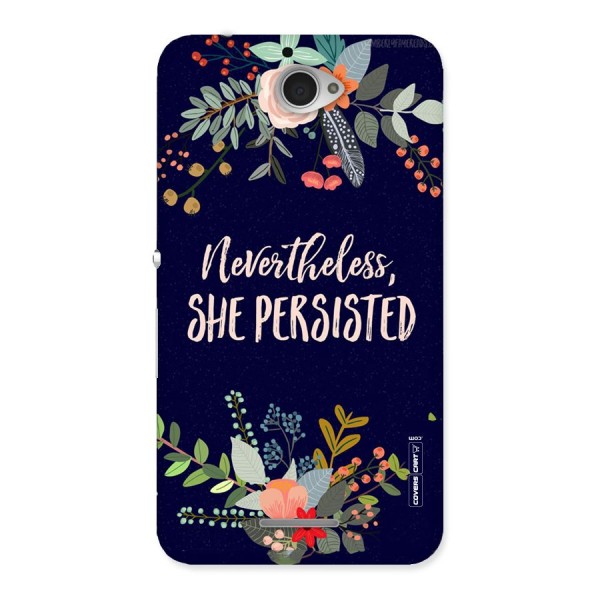 She Persisted Back Case for Sony Xperia E4