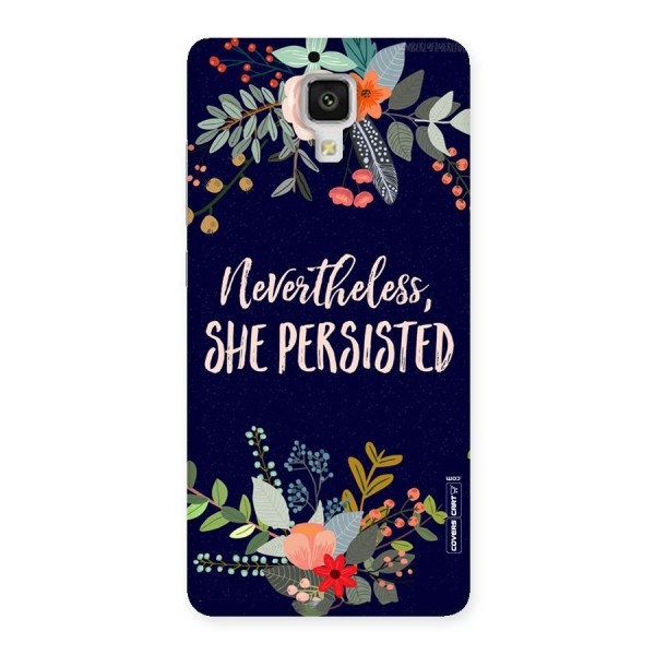 She Persisted Back Case for Xiaomi Mi 4