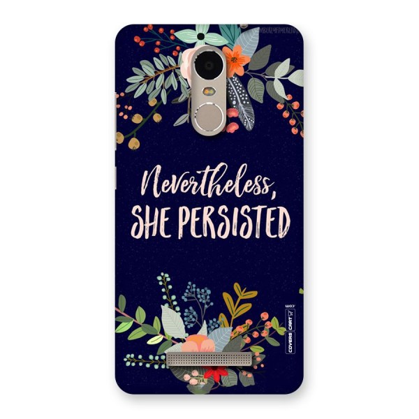 She Persisted Back Case for Xiaomi Redmi Note 3