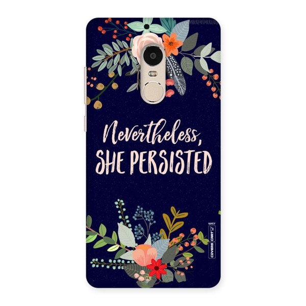 She Persisted Back Case for Xiaomi Redmi Note 4