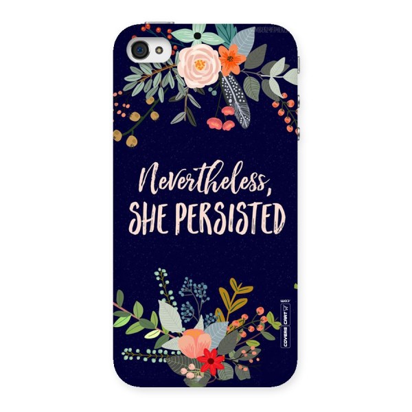 She Persisted Back Case for iPhone 4 4s