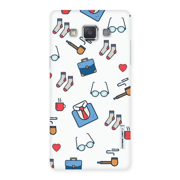 Shirt Spectacles Pattern Back Case for Galaxy Grand 3