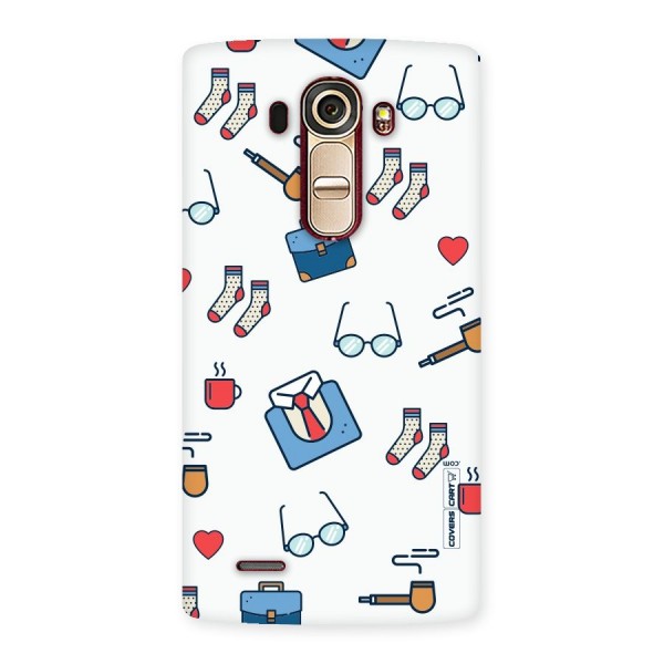 Shirt Spectacles Pattern Back Case for LG G4