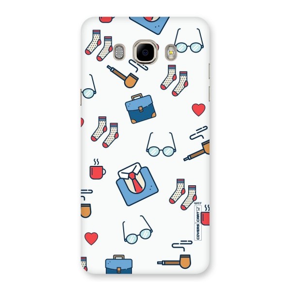 Shirt Spectacles Pattern Back Case for Samsung Galaxy J7 2016