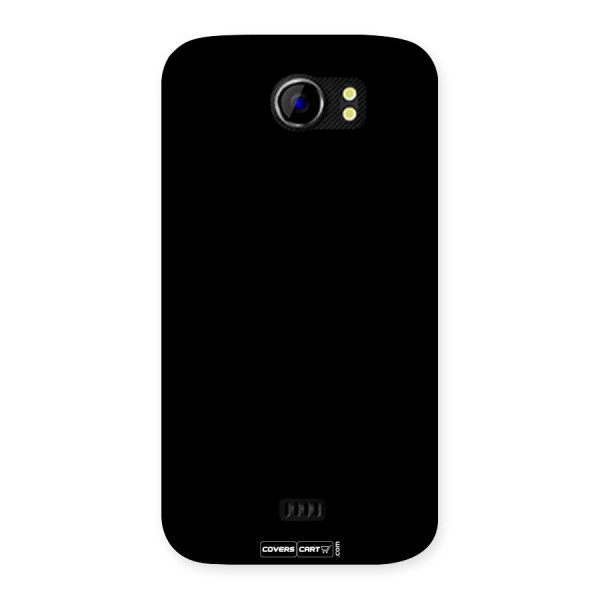 Simple Black Back Case for Micromax Canvas 2 A110
