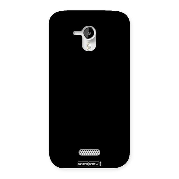 Simple Black Back Case for Micromax Canvas HD A116