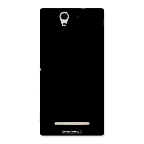 Simple Black Back Case for Sony Xperia C3