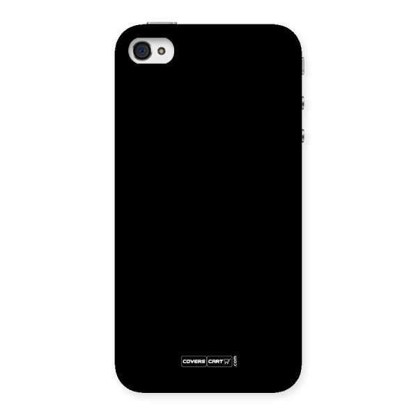 Simple Black Back Case for iPhone 4 4s