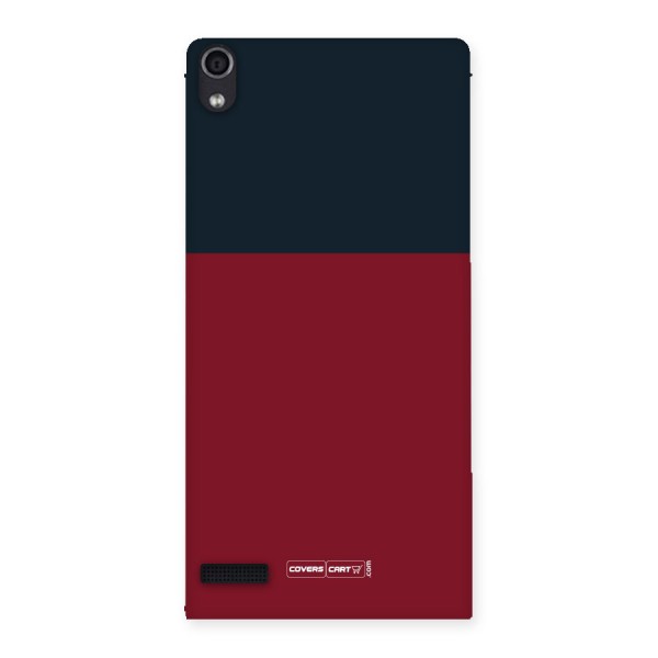 Maroon and Navy Blue Back Case for Ascend P6