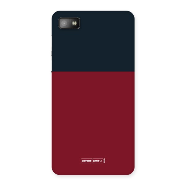 Maroon and Navy Blue Back Case for Blackberry Z10