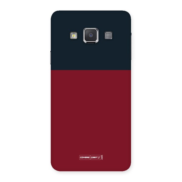 Maroon and Navy Blue Back Case for Galaxy A3
