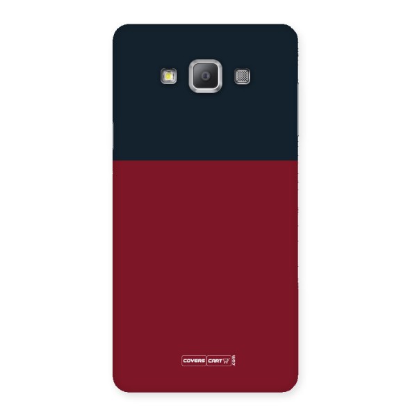 Maroon and Navy Blue Back Case for Galaxy A7