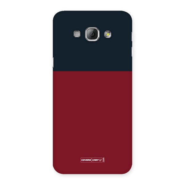 Maroon and Navy Blue Back Case for Galaxy A8