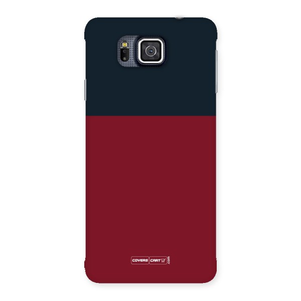 Maroon and Navy Blue Back Case for Galaxy Alpha