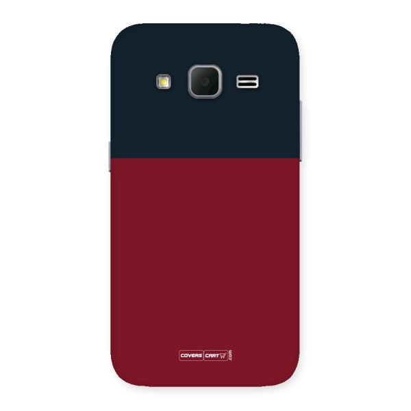 Maroon and Navy Blue Back Case for Galaxy Core Prime