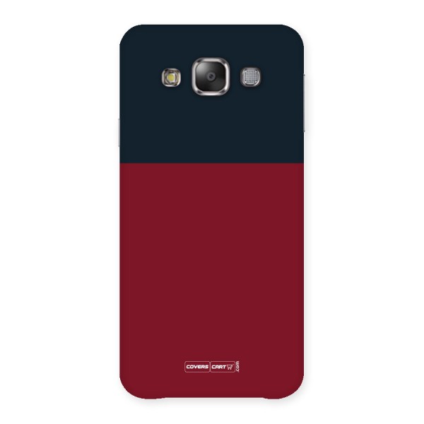 Maroon and Navy Blue Back Case for Galaxy E7