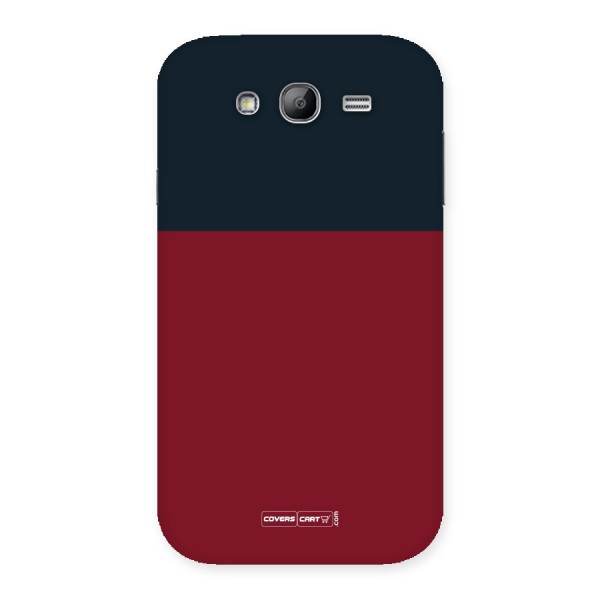 Maroon and Navy Blue Back Case for Galaxy Grand