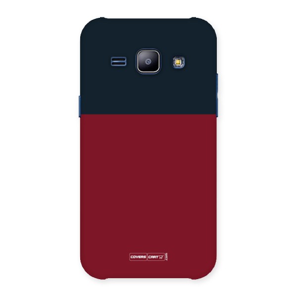 Maroon and Navy Blue Back Case for Galaxy J1