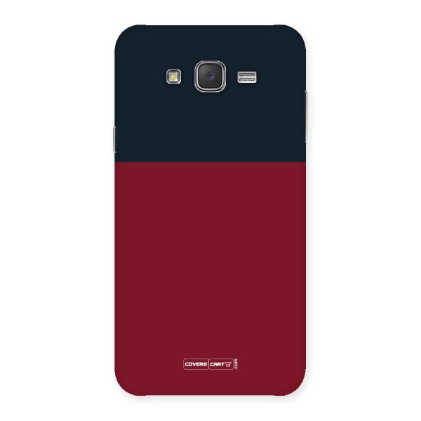 Maroon and Navy Blue Back Case for Galaxy J7