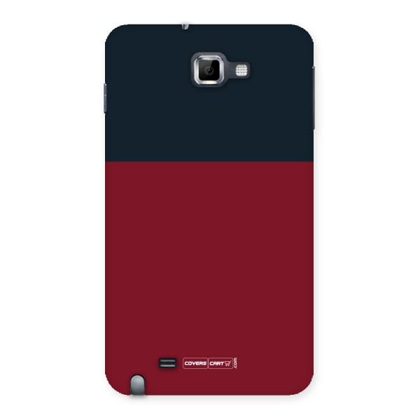 Maroon and Navy Blue Back Case for Galaxy Note