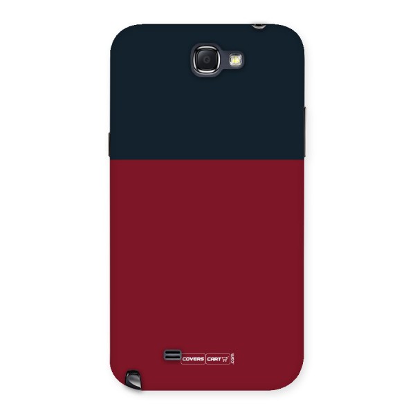 Maroon and Navy Blue Back Case for Galaxy Note 2
