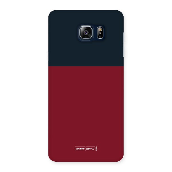 Maroon and Navy Blue Back Case for Galaxy Note 5