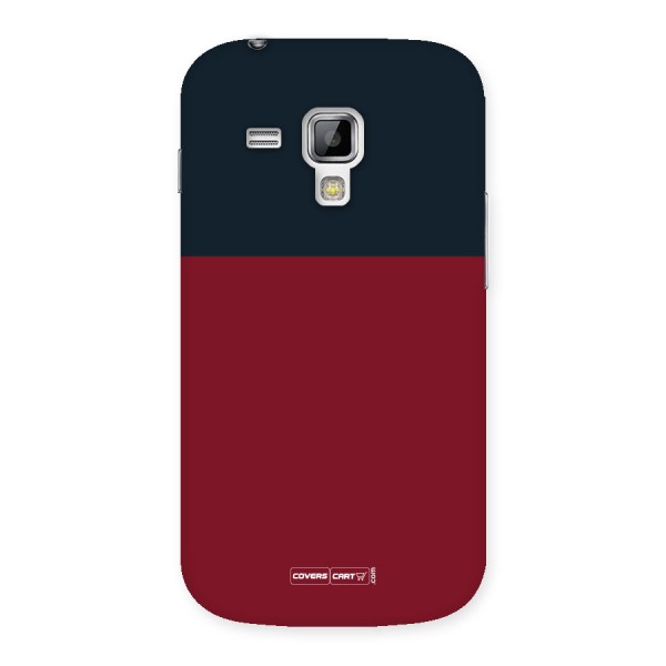 Maroon and Navy Blue Back Case for Galaxy S Duos