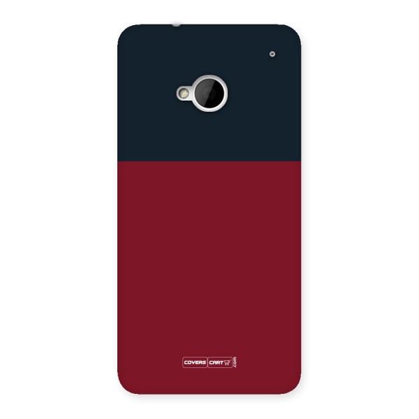 Maroon and Navy Blue Back Case for HTC One M7