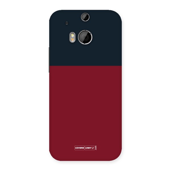 Maroon and Navy Blue Back Case for HTC One M8