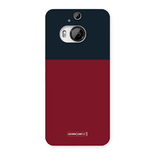 Maroon and Navy Blue Back Case for HTC One M9 Plus