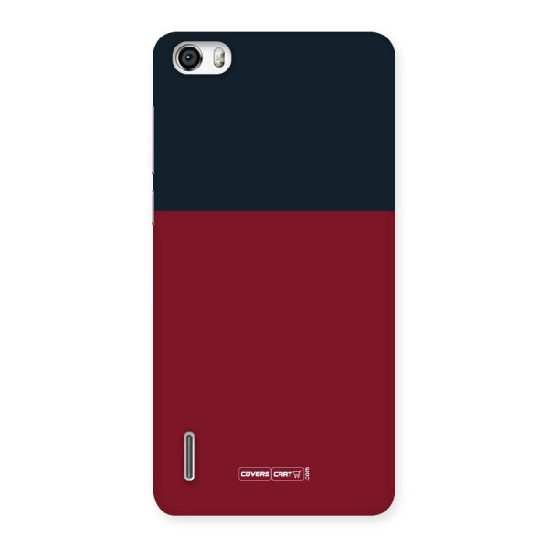 Maroon and Navy Blue Back Case for Honor 6