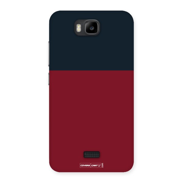 Maroon and Navy Blue Back Case for Honor Bee