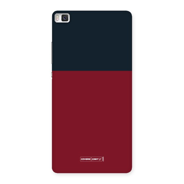 Maroon and Navy Blue Back Case for Huawei P8