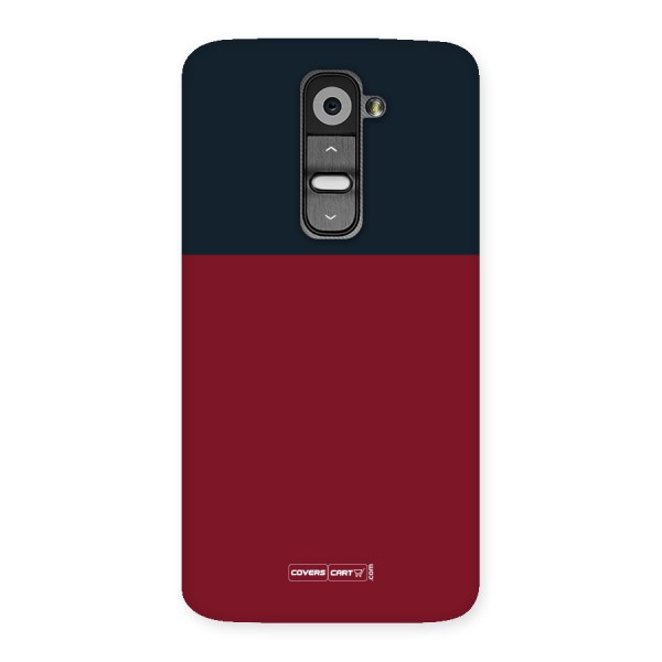 Maroon and Navy Blue Back Case for LG G2