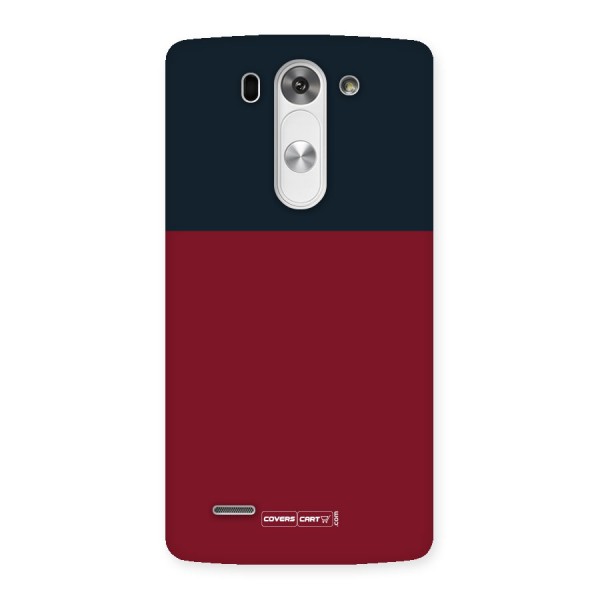 Maroon and Navy Blue Back Case for LG G3 Beat