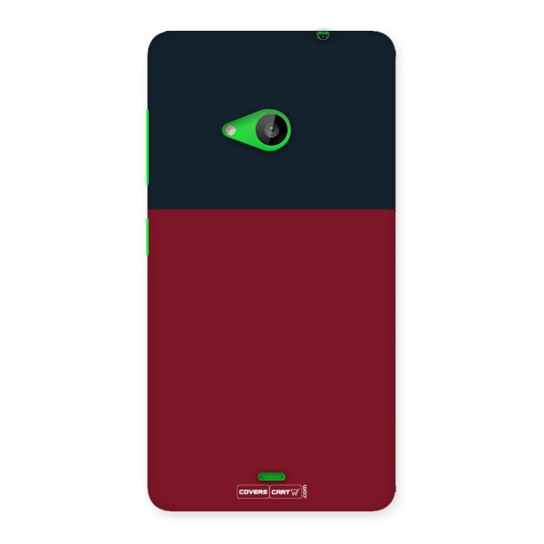 Maroon and Navy Blue Back Case for Lumia 535