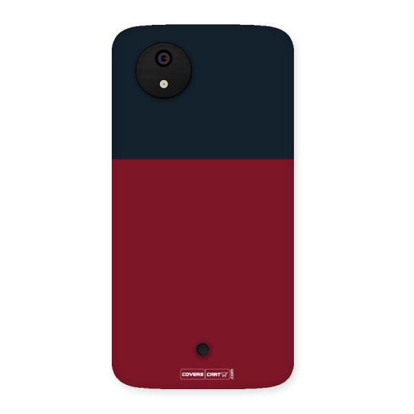 Maroon and Navy Blue Back Case for Micromax Canvas A1