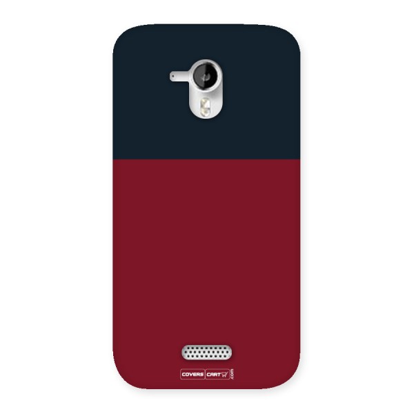 Maroon and Navy Blue Back Case for Micromax Canvas HD A116