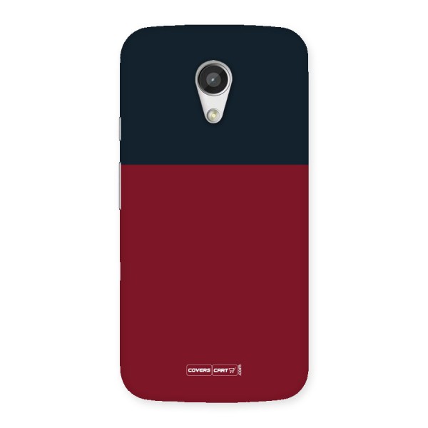 Maroon and Navy Blue Back Case for Moto G 2nd Gen